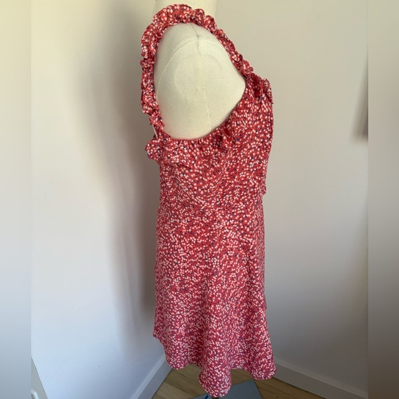 Pink and White Ruffled Mini Sundress - Picture 2 of 6